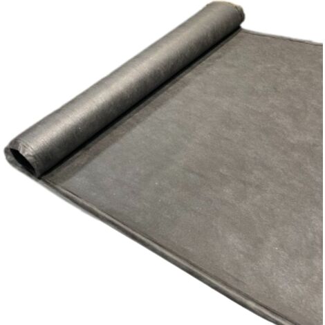 DSTOCK60 - Rouleau 15m de sous-couche toit anti infiltration d'eau - Largeur 1 m - Epaisseur 0.5mm - Couvre 15m² - Decoupe au metre - Etancheite toiture a faible pente…