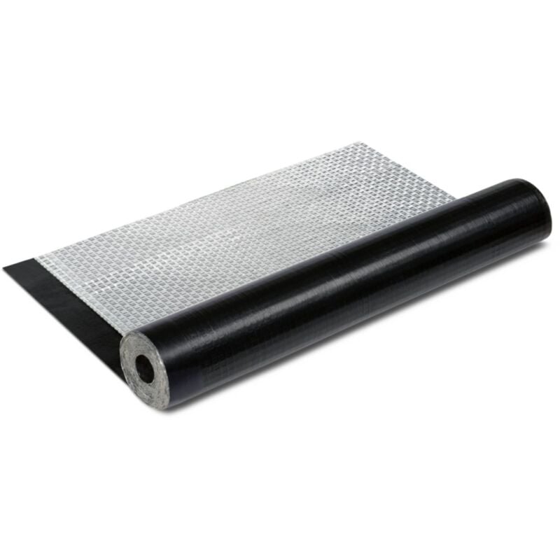 Dstock60 - Rouleau 3 Mètres de chape bitume aluminium paxalu - Largeur 1 m- Couvre 3m2 - Découpé au mètre – Etanchéité souple pour toiture. cabane.