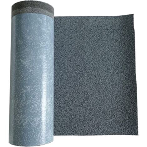 DSTOCK60 - Rouleau 3 Mètres de feutre bitume gris anthracite""ardoise pilée"" - Largeur 1 m - Couvre 3m2 - Découpe au mètre – Etanchéité toiture. niche. cabane.