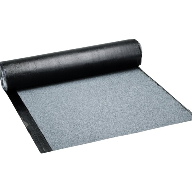Rouleau 3 Mètres de feutre bitume gris souris - Largeur 1 m - Couvre 3 m2 - Découpe au mètre – Etanchéité toiture. niche. cabane. - Dstock60