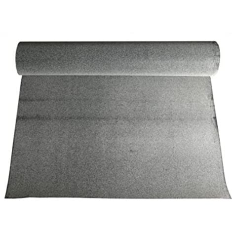 DSTOCK60 - Rouleau 5 Metres de sous-couche bitumee noir sable pour chape – Largeur 1 m – Epaisseur 1 mm – Couvre 5 m² - Decoupe au metre - Etancheite toit, niche, cabane….…