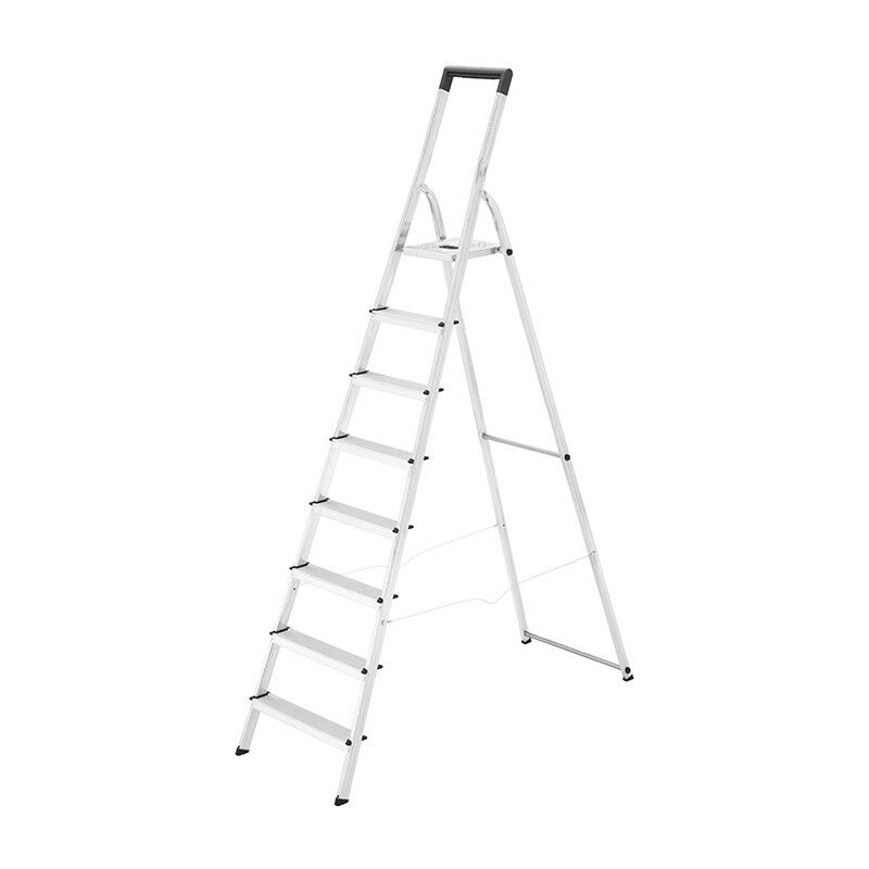 Escabeau domestique pliable en aluminium 8 marches ultra léger Hailo L40