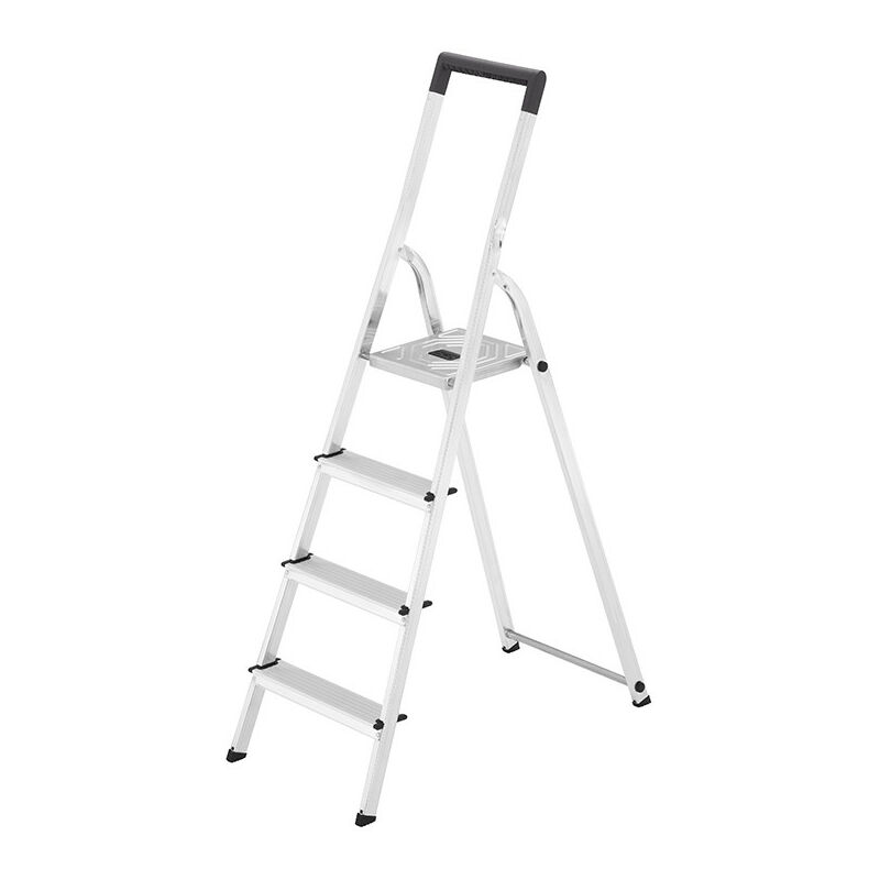 Escabeau domestique pliable en aluminium 4 marches ultra léger Hailo L40