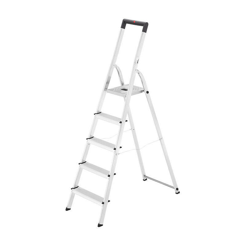 Escabeau domestique pliable en aluminium 5 marches ultra léger Hailo L40