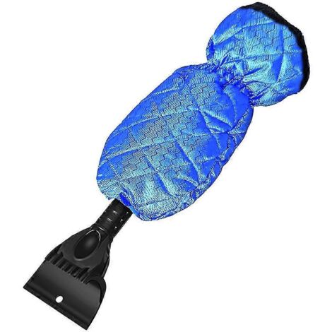 Dsycar 1set Grattoir à glace pour pare-brise de voiture, pelle à glace, outil de nettoyage de pare-brise pour enlever le givre et la glace - Bleu