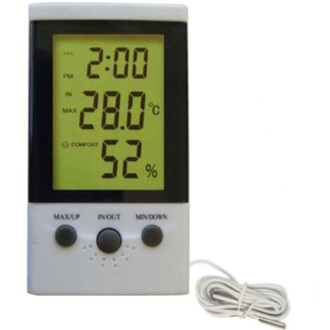 DT-2 TERMOMETRO IGROMETRO CON DOPPIA SONDA 2MT TEMPERATURA DOPPIA   UMIDITA\'