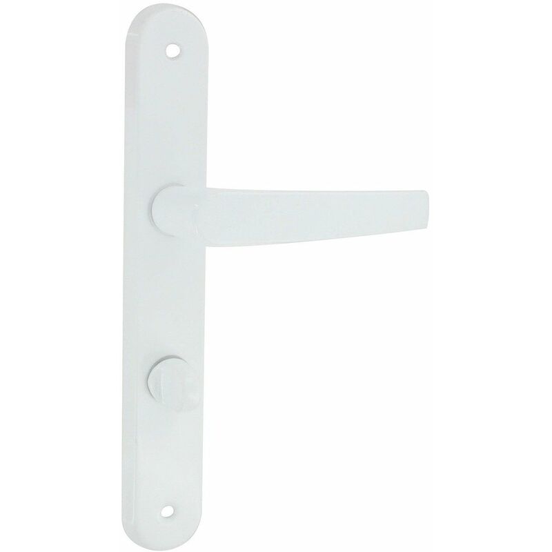 Dt 2000 - Poignée de porte aluminium époxy blanc avoriaz condamnation - DT2000