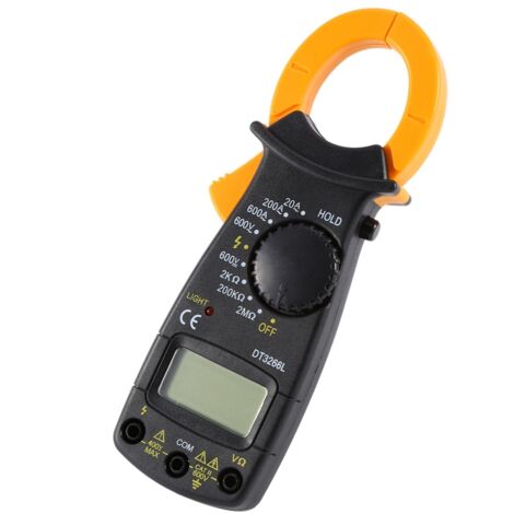 DT-3266L 600A AC/DC digitales Zangenamperemeter, misst Strom und Spannung