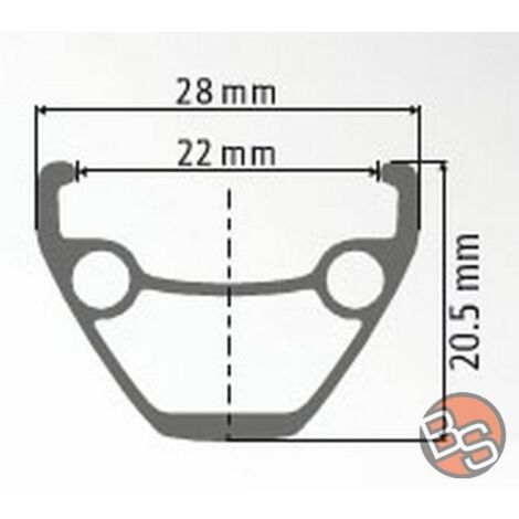 DT Swiss 533d 26" Felge schwarz 28H