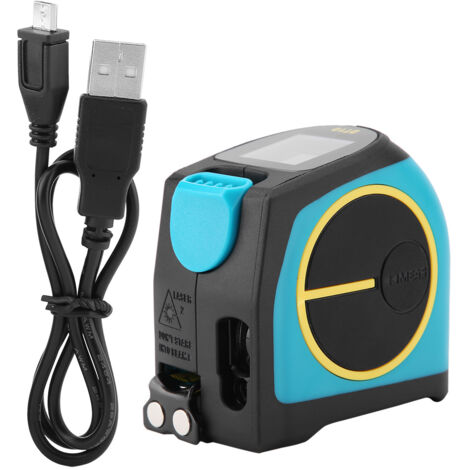 DT10 Mètre Laser Numérique 5m avec Chargeur USB et Affichage LCD (Portée 40m)