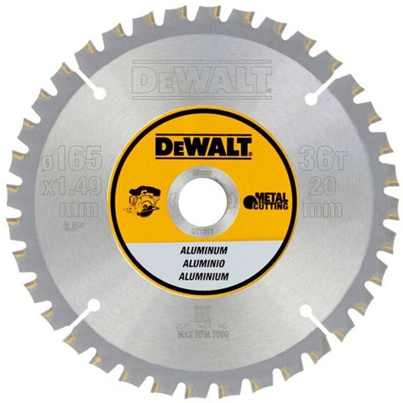 DT1911-QZ Lama Sega Circolare 165x20 mm Metallo - Dewalt