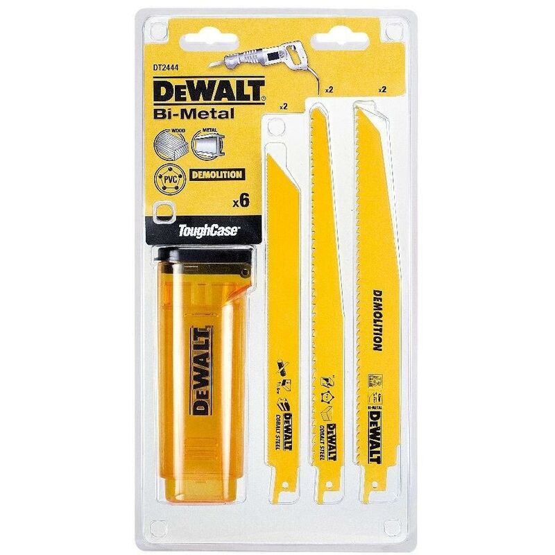 Dewalt - DT2444-QZ 6 pc Reciprocating Saw Blade Tough Set