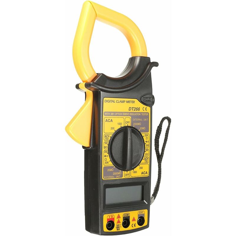 Dt266 électronique numérique pince multimètre AC DC testeur de tension outil