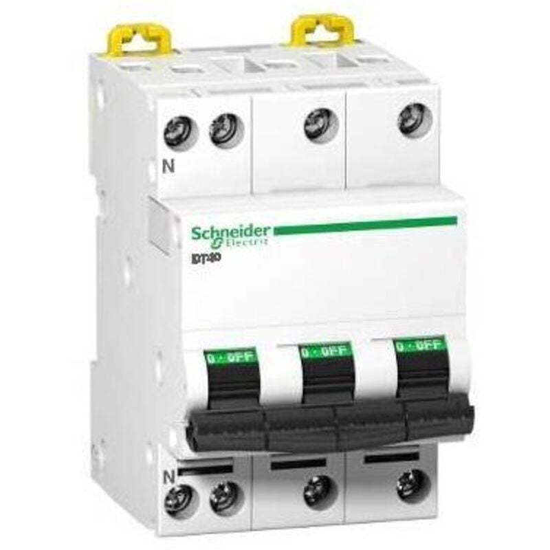 Schneider Electric - Schneider A9N21067 Disjoncteur 3P+N 25A courbe c Prodis DT40
