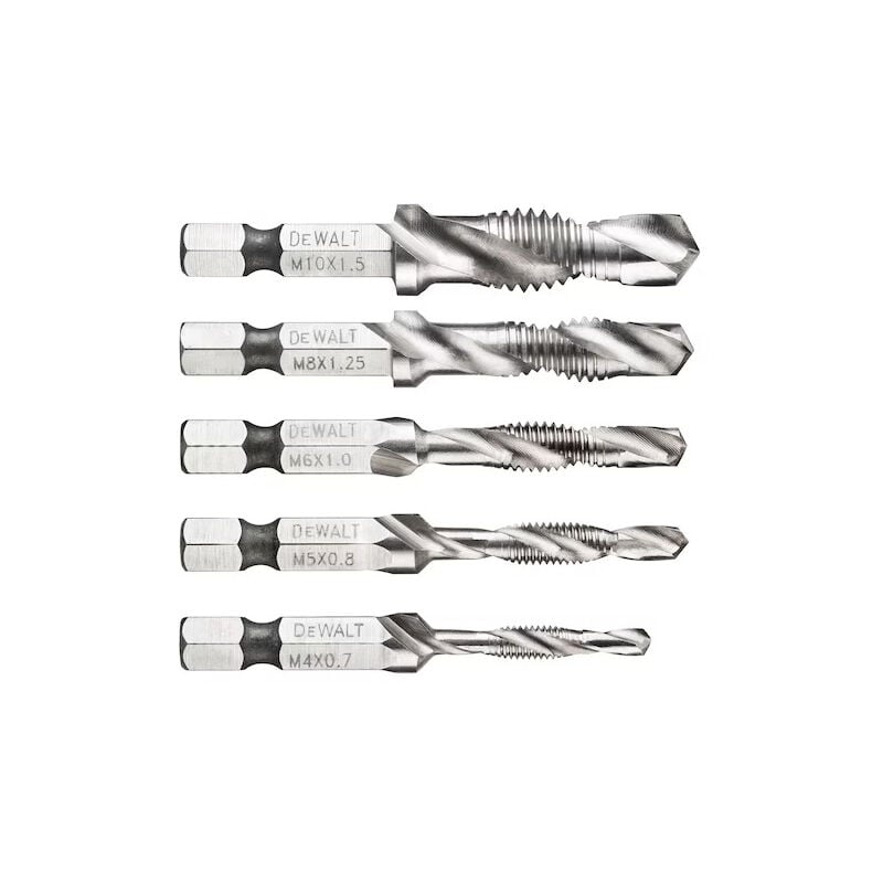 Dewalt - Foret à tarauder 156 mm emmanchement Hexagonal 5 pièces - DT50060-QZ