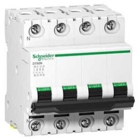 Schneider – Disjoncteur bipolaire 4P 63A A9N21031 – Courbe C – Thermique-magnétique – Protection contre surcharges et courts-circuits - DT60N