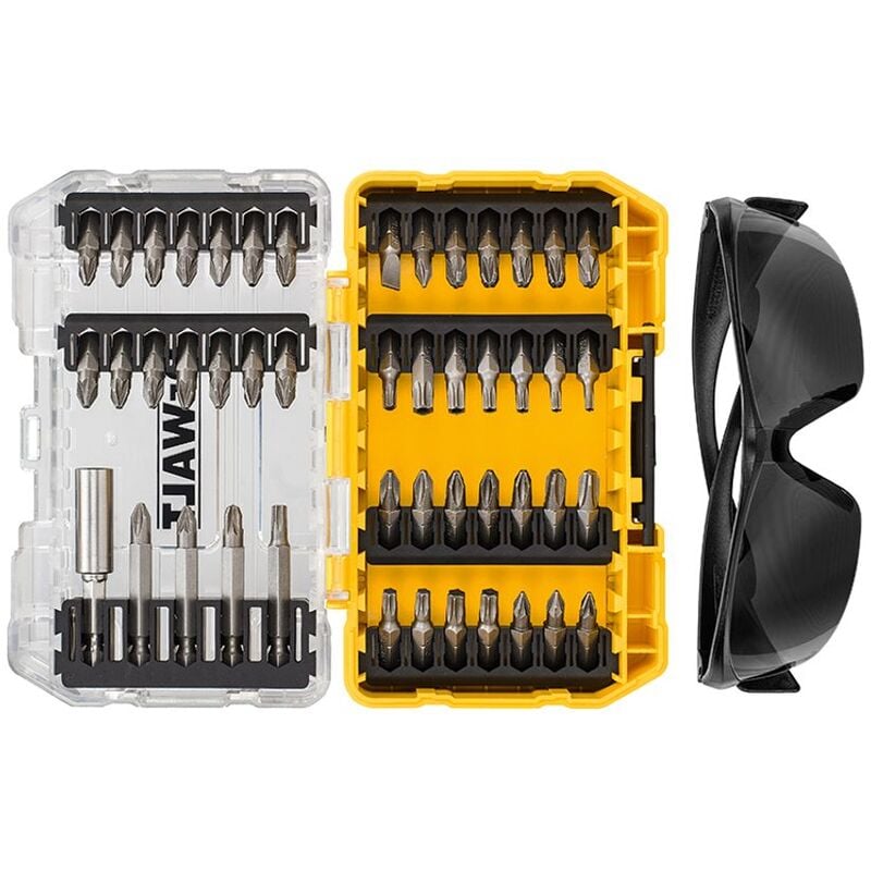 DT70703 Screwdriving Set, 47 Piece + Safety Glasses DEWDT70703QZ - Dewalt