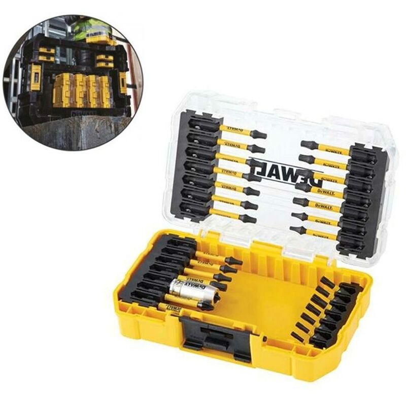 DT70734T 29 Bit flextorq Screwdriver Bit Set Fits Tough Case TStak Caddy - Dewalt