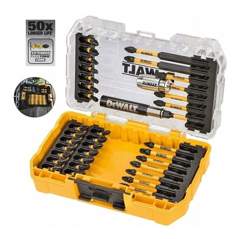 DT70731T-QZ flextorq 37 Piece Screwdriver Bit Set - Dewalt