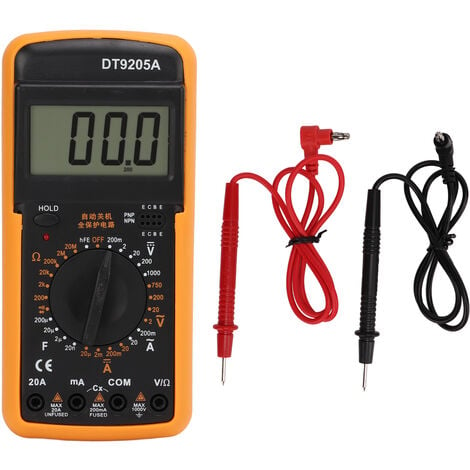 YB DT9205A Multimeter, digitales Universalmessgerät mit Überlastschutz, hohe Genauigkeit für Stromprüfungen