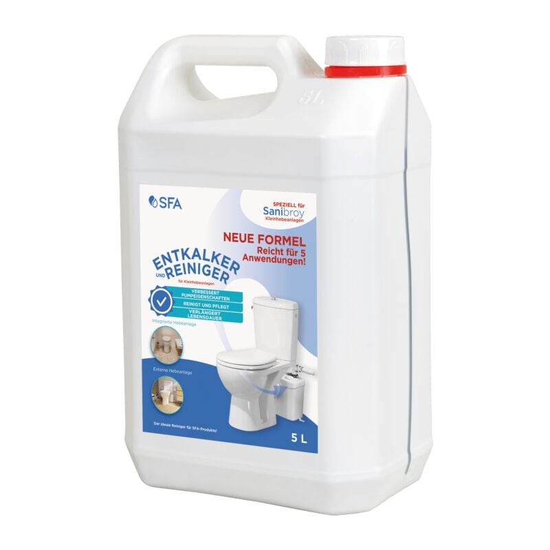 SFA détartrant/nettoyant spécial X2910N5 5 litres, pour petits systèmes de levage, pour 5 applications