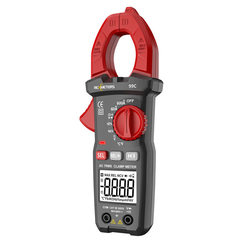 Ayyqh - Pince multimètre ac/dc 600 a, multimètre numérique, courant, température, capacité, tension, résistance