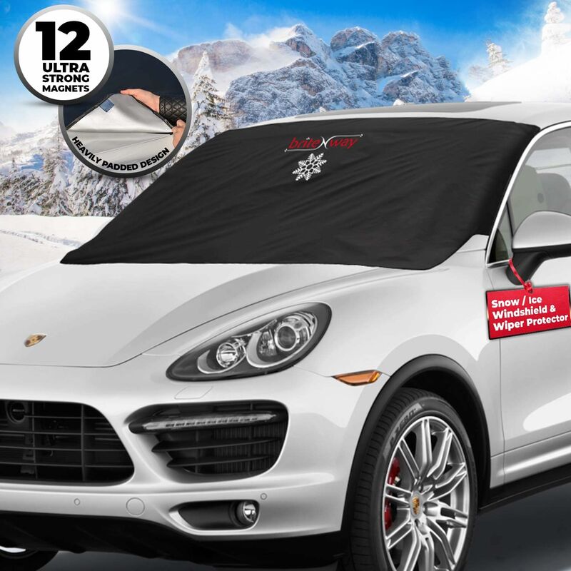 Détecteur de gel – Pare-brise couverture de neige – Protecteur essuyeur de glace automatique- Magnétique anti-griffure – Robuste – matériel lourd –