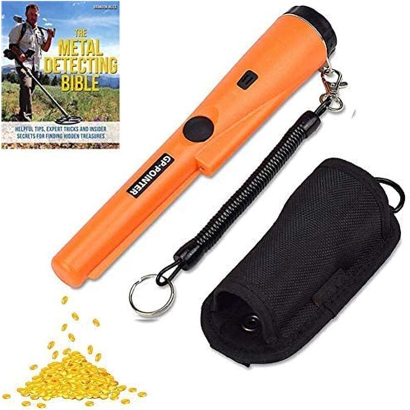 Détecteur de métaux Pinpointer portable étanche haute sensibilité Dinfu avec affichage led intégré pour enfants et débutants