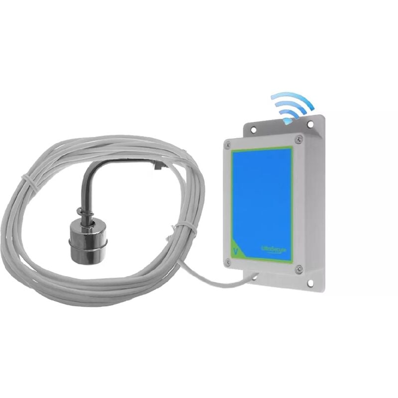 Ultra Secure - Détecteur niveau d'eau / inondation supplémentaire 800 mètres sans-fil longue distance - Émetteur IP65 (protect 800)