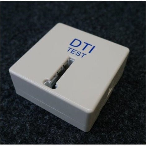 DTI point de test format conjoncteur montage à vis sur mur ou sur rail DIN pour coffret de communication LEGRAND