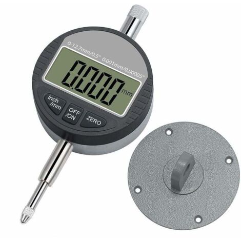 DTL LED Micromètre numérique 0.001mm / 0.00005 '' Indicateur numérique Precision Gauge 0-12.7mm / 1 '' comparateur électronique/indicateur de sonde numérique