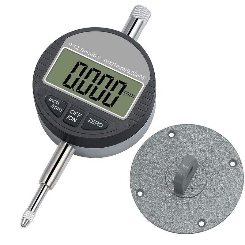 Dtl led Micromètre numérique 0.001mm / 0.00005 '' Indicateur numérique Precision Gauge 0-12.7mm / 1 '' comparateur électronique/indicateur de sonde
