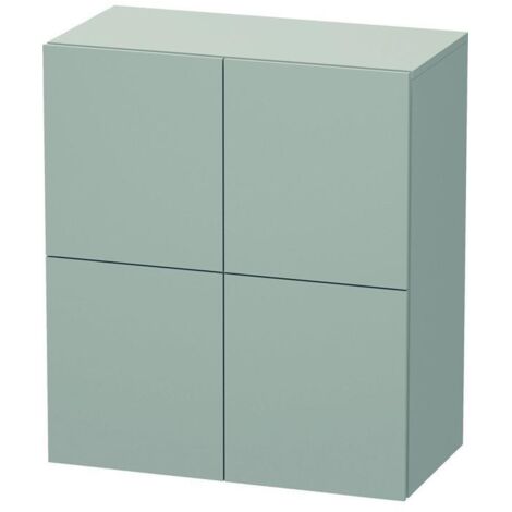 DU Halbhochschrank L-Cube 363x700x800mm 2 Türen, Betongrau Matt