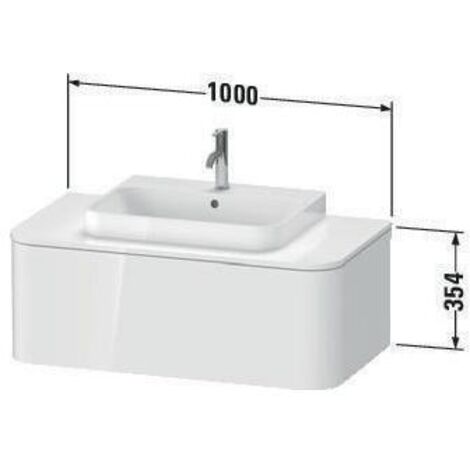 DU Happy D.2+ KWTU wh, hrb, 1000x550x354mm, ws smt DSHP, 1AZ tip-on,