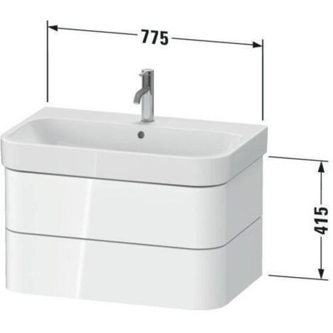 DU Happy D.2+ WTU wh. 775x490x415mm, 2SK Tip-on, f. 1 Happy D.2, Taupe smt