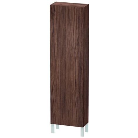 DU Hochschrank L-Cube 243x500x1760mm 1 Tür, TA re., nussbaum dunkel