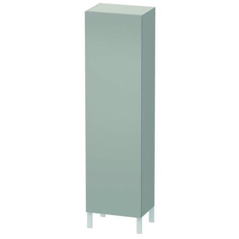 DU Hochschrank L-Cube 363x500x1760mm 1 Tür, TA re., Betongrau Matt