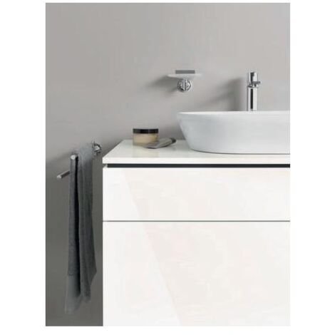 DU Konsolen-WTU wh. L-Cube 550x1600x482m m Weiß Hochglanz dek 2 Ausz. 2 Schubk.