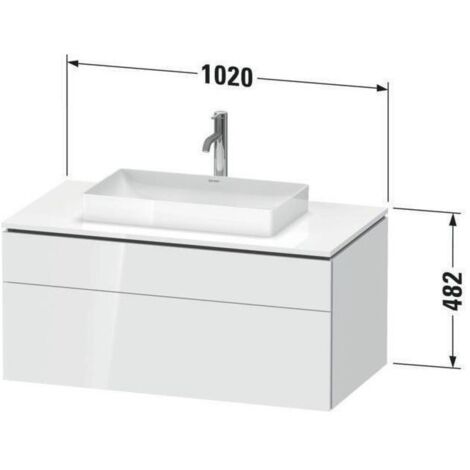 DU L-Cube KWTU wh 1020x550x482mm, Taupe smt, 1AZ&1SK tip-on, i.KP, f. 1WT Mi