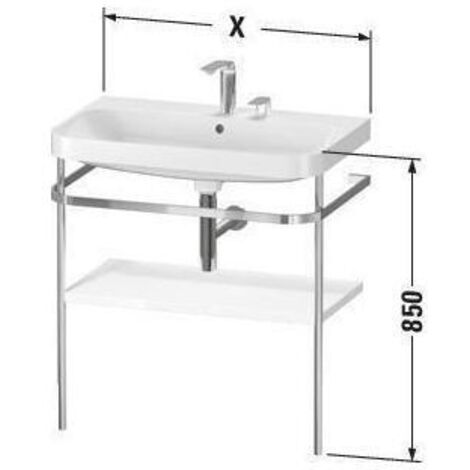 DU Metallkonsole bodenst. m. HD.2 Plus 850x775x490mm, Weiß Supermatt, 1 HL