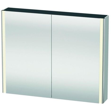 DU Spiegelschrank XSquare m.Beleuchtung 800x1000x155mm, Weiß Seidenmatt