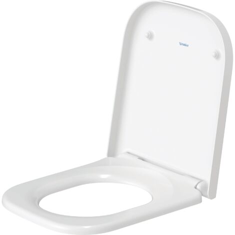 DU WC-Sitz Happy D.2 mit SoftClose Scharniere edelstahl, weiß
