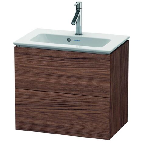 DU WTU Compact L-Cube 550x620x391mm 2 Schubkästen, Nussbaum Dunkel