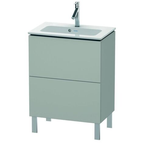 DU WTU Compact L-Cube 704x620x391mm 2 Ausz.,bodenst., Betongrau Matt