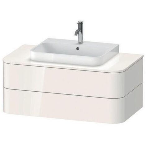 DU WTU HappyD2+ wandh.,408x1000x550mm 2Schubkästen,weiß hgl. f.MWT ohne ES