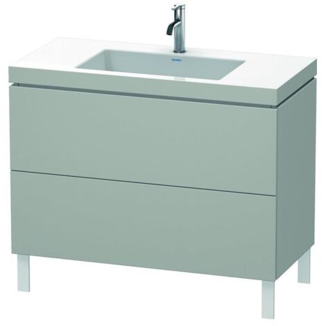 DU WTU L-Cube m. Vero Air 698x1000x480mm 1 HL, 2 Auszüge, Betongrau Matt