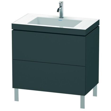DU WTU L-Cube m. Vero Air 698x800x480mm o.HL, 2 Auszüge, Betongrau Matt