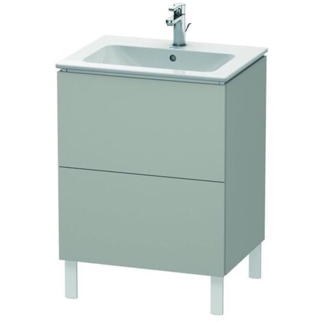 DU WTU stehend L-Cube 481x620x704mm 2 Auszüge, f.233663, Betongrau Matt