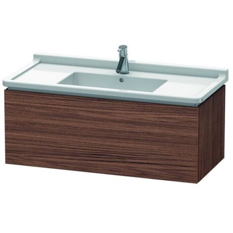 DU WTU wandh. L-Cube 469x1020x408mm 1 Auszug, 030410, Nussbaum Dunkel