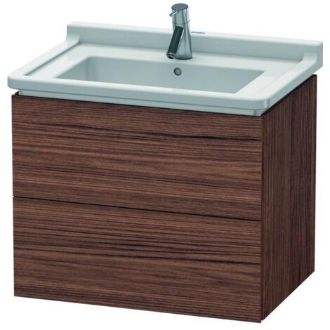 DU WTU wandh. L-Cube 469x670x558mm, 2 SchKa, 030470, Nussbaum Dunkel